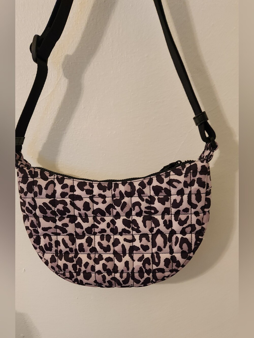 Kate Spade Purple And Black Leopard Quilted Shoulder Bag - Picture 2 of 5
